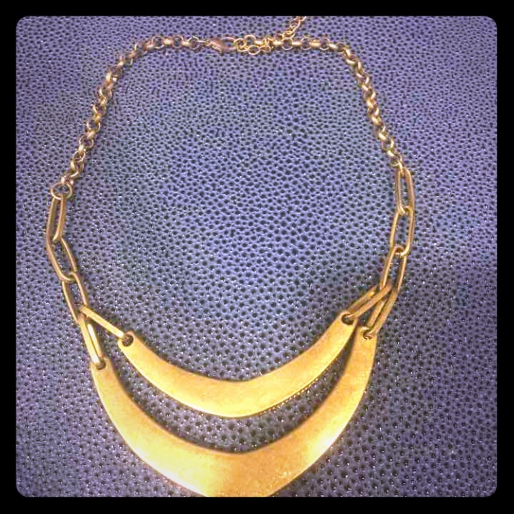 Gold tribal necklace