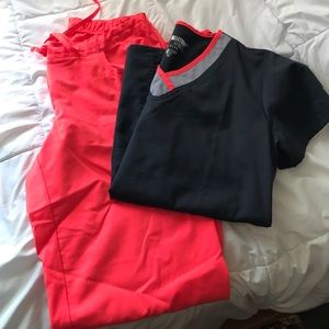 Greys Anatomy scrub pants medium tall- papaya