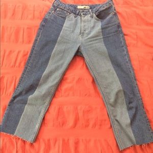MOTO Láser Panel Straight Leg Jeans.