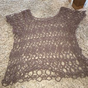 See through netted T shirt