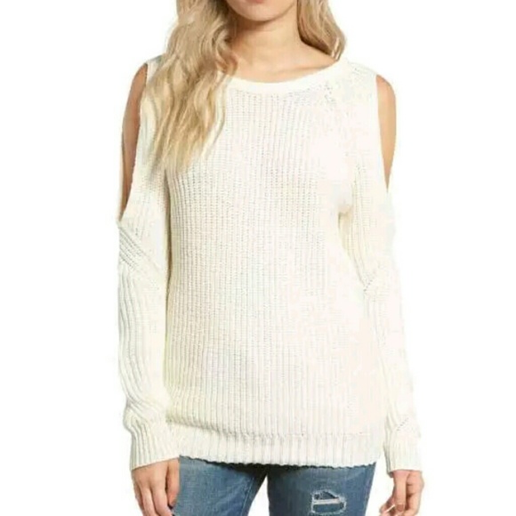 !SOLD!GLAMOROUS COLD SHOULDER OPEN SWEATER - Picture 3 of 8