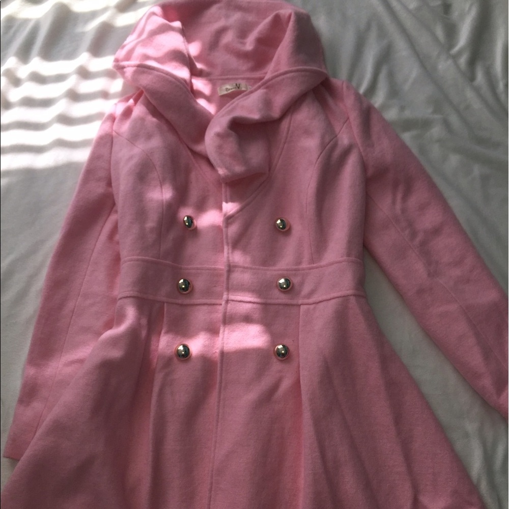 Pink jacket super cute!!
