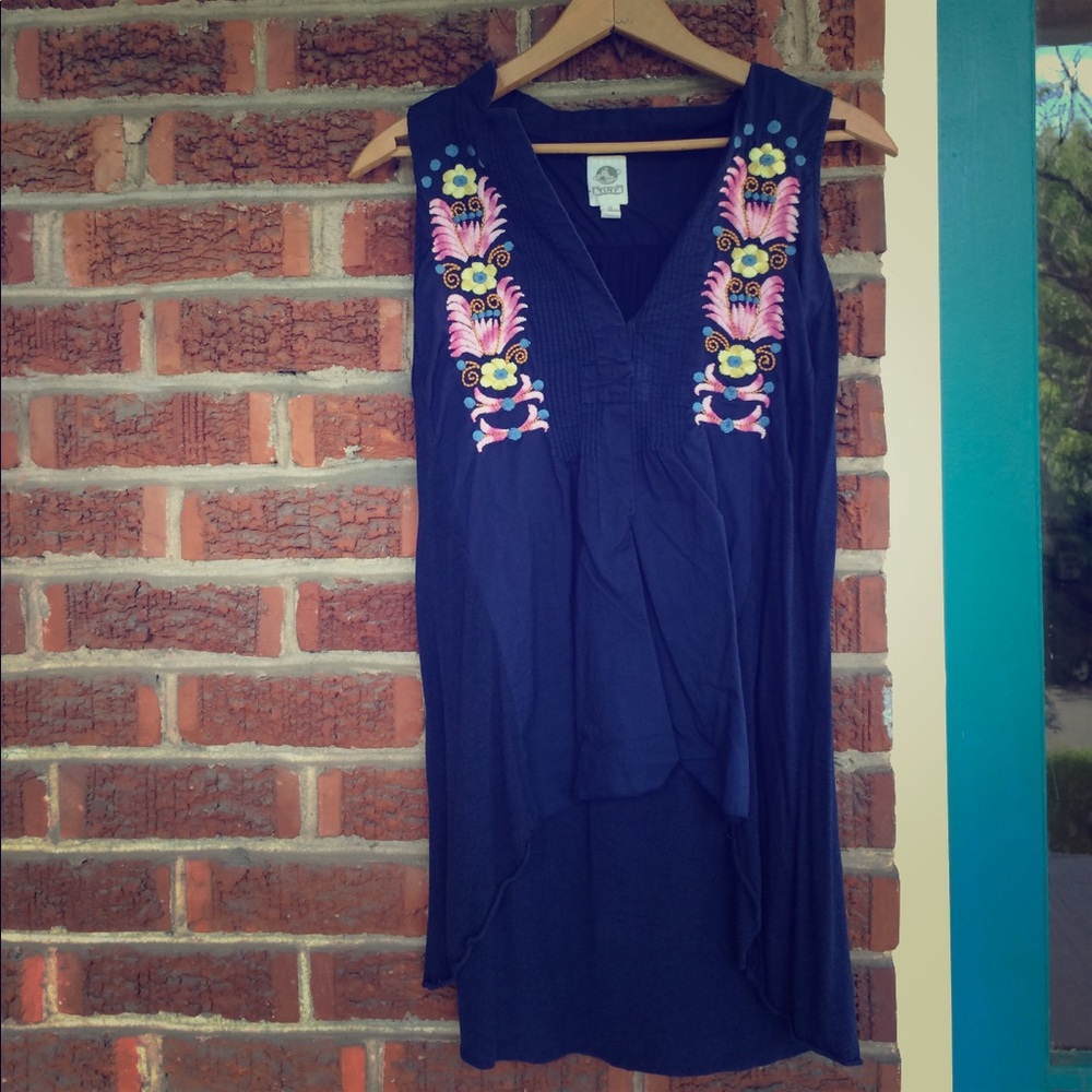 Embroidered Anthropologie tunic