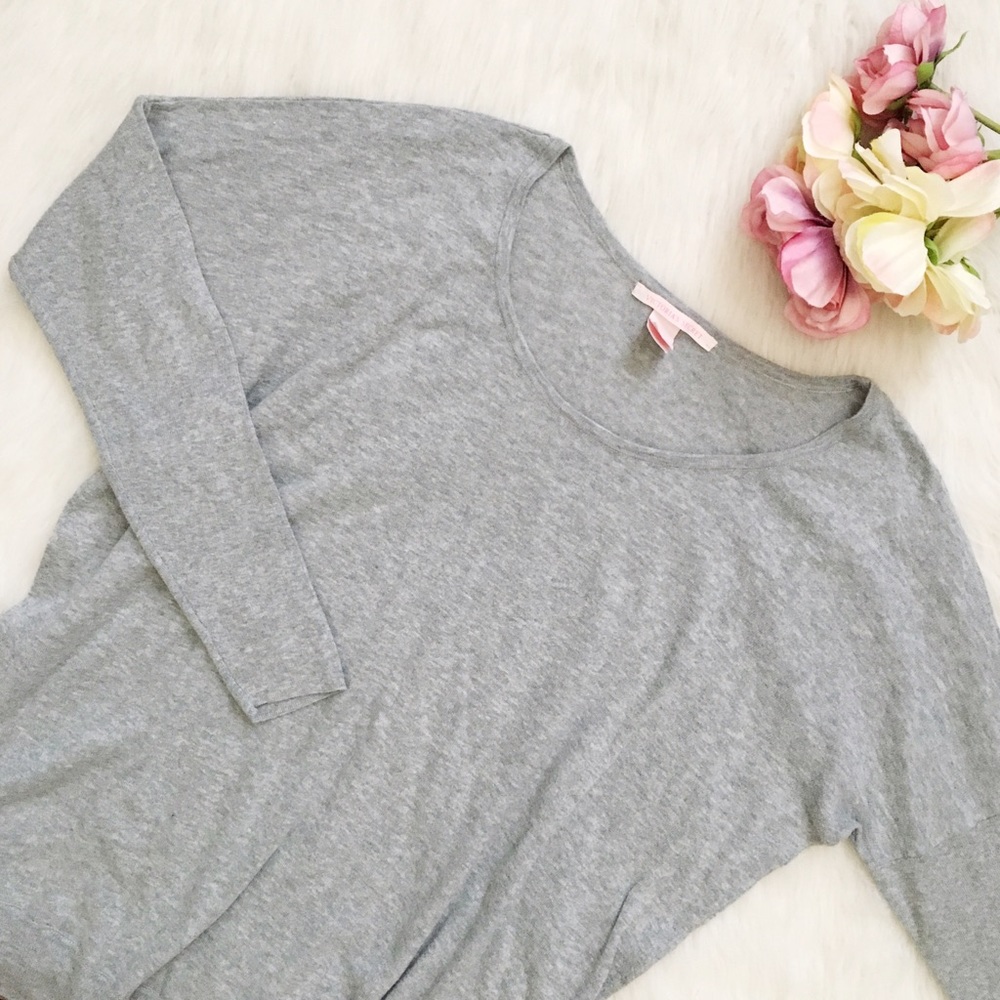 Victoria's Secret 🎀 Grey 100% Cotton Sweater SZ S