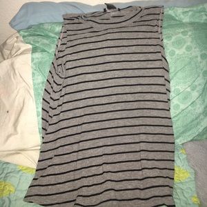 Tank top with small turtle neck