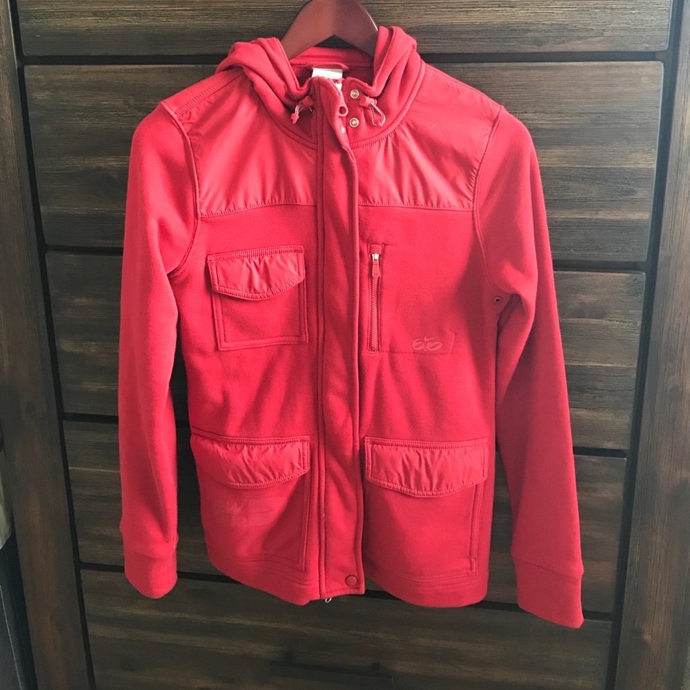 Nike red zip up jacket