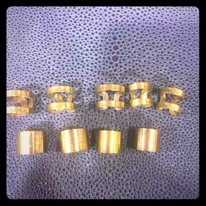 Gold multi layer rings