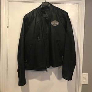 100% leather Harley Davidson riding jacket