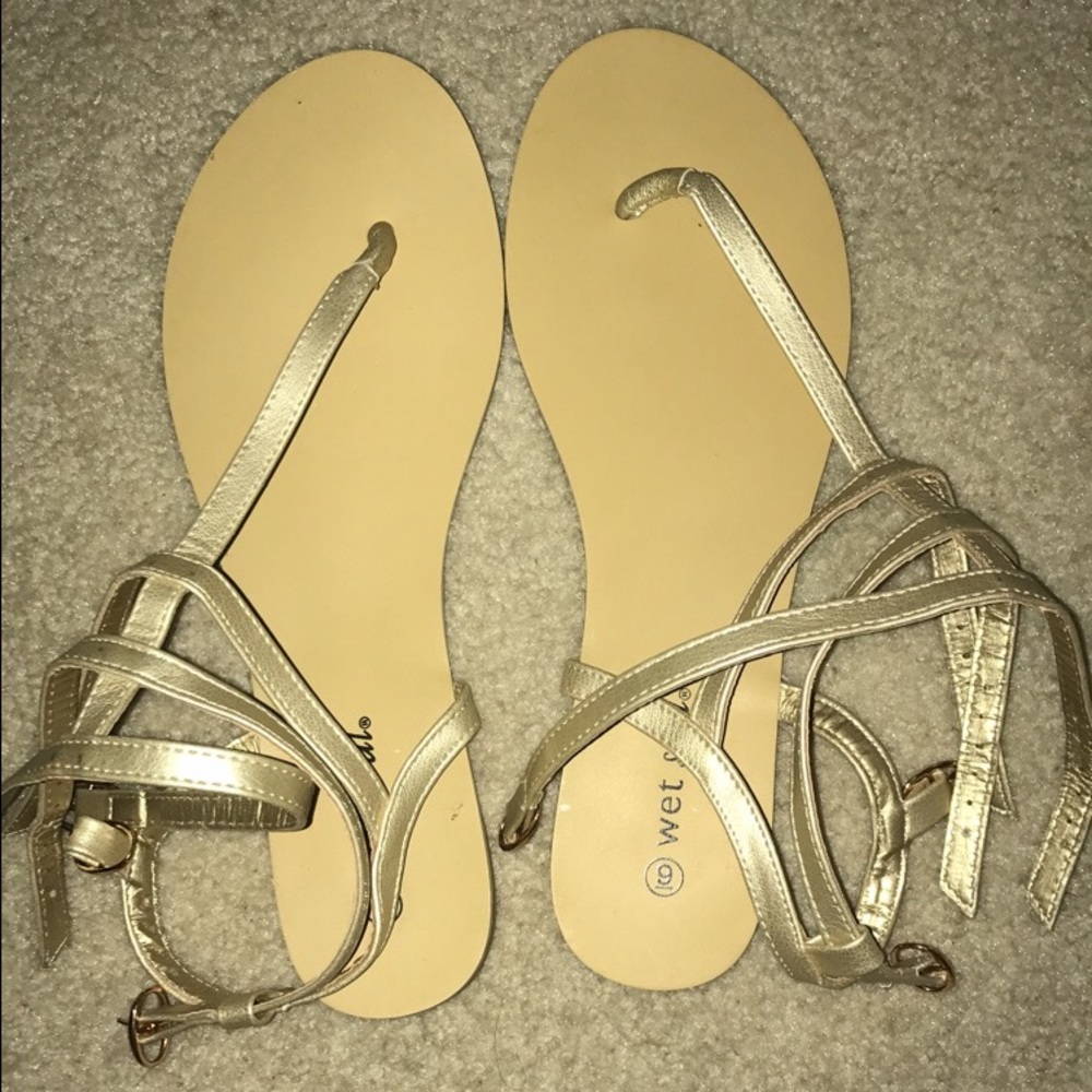 Caged sandals