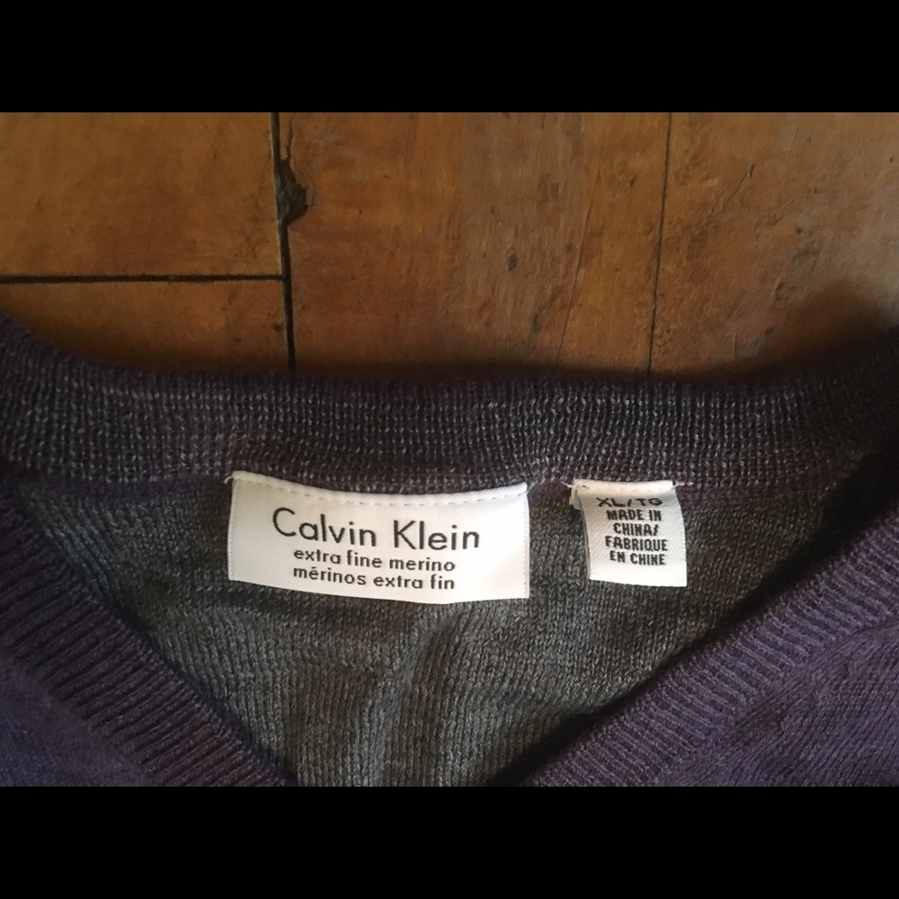 New Calvin Klein Extra Fine Merino Wool Sweater