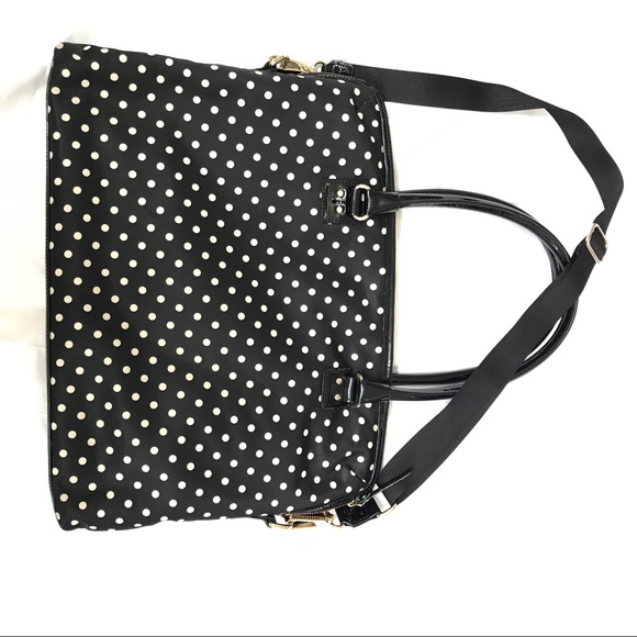 Kate Spade Black And White Polka Dot Purse