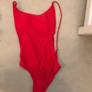 SUNNY CO red one piece bathing siuit