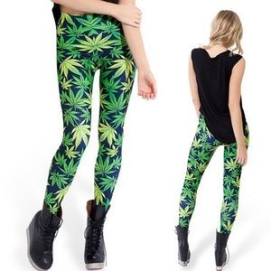 Blackmilk weed leggings