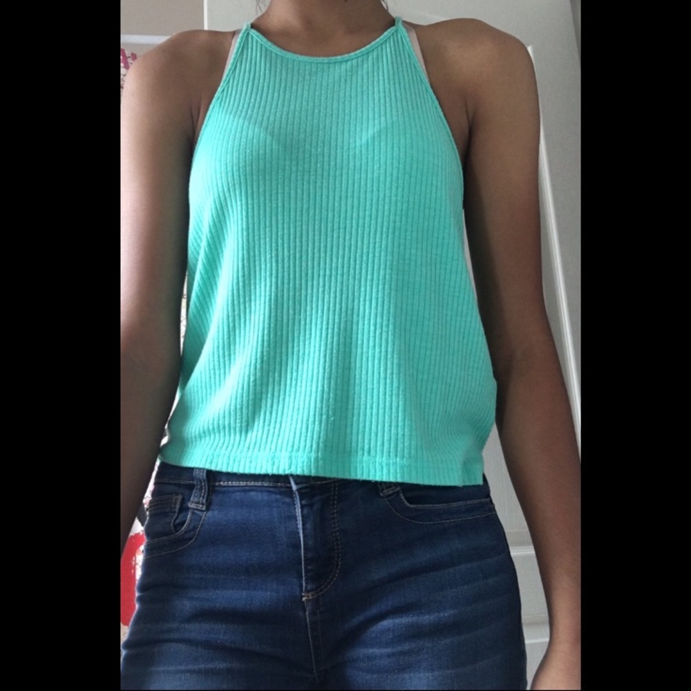 Aeropostale Ribbed Halter Top
