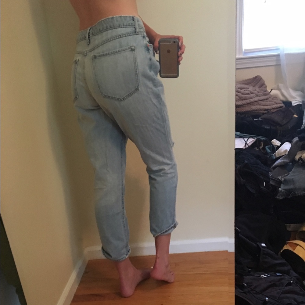 Old Navy High Rise Distressed Jeans