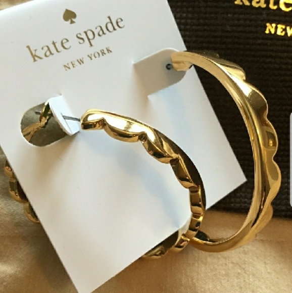 Kate Spade Gold Earrings - Picture 2 of 3