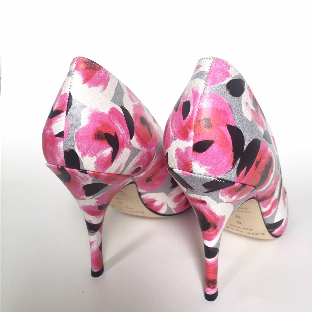 🛑 SOLD 🛑 🆕 KATE SPADE Licorice Floral Pumps - Picture 3 of 7