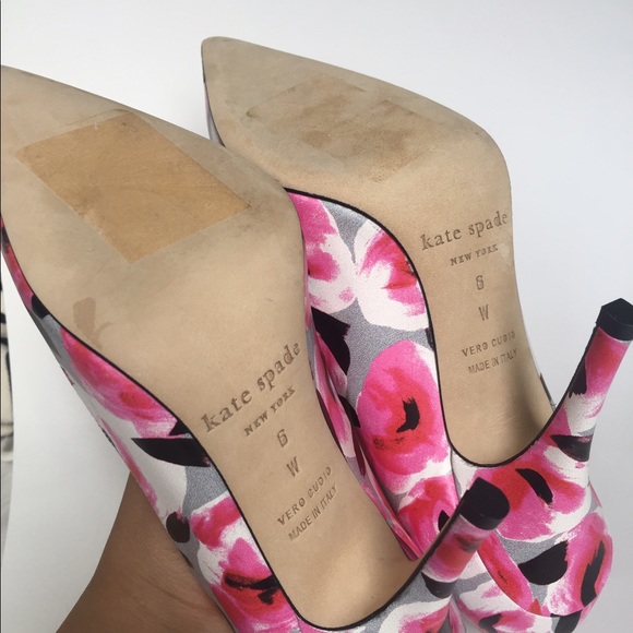 🛑 SOLD 🛑 🆕 KATE SPADE Licorice Floral Pumps - Picture 4 of 7
