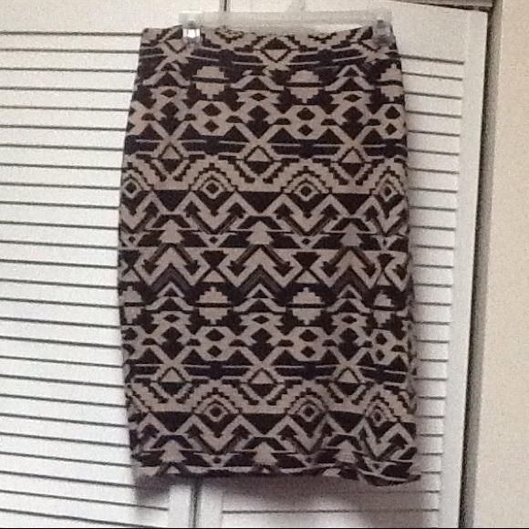 top ten Dresses & Skirts - Aztec Stretch Skirt Midi Size 2X