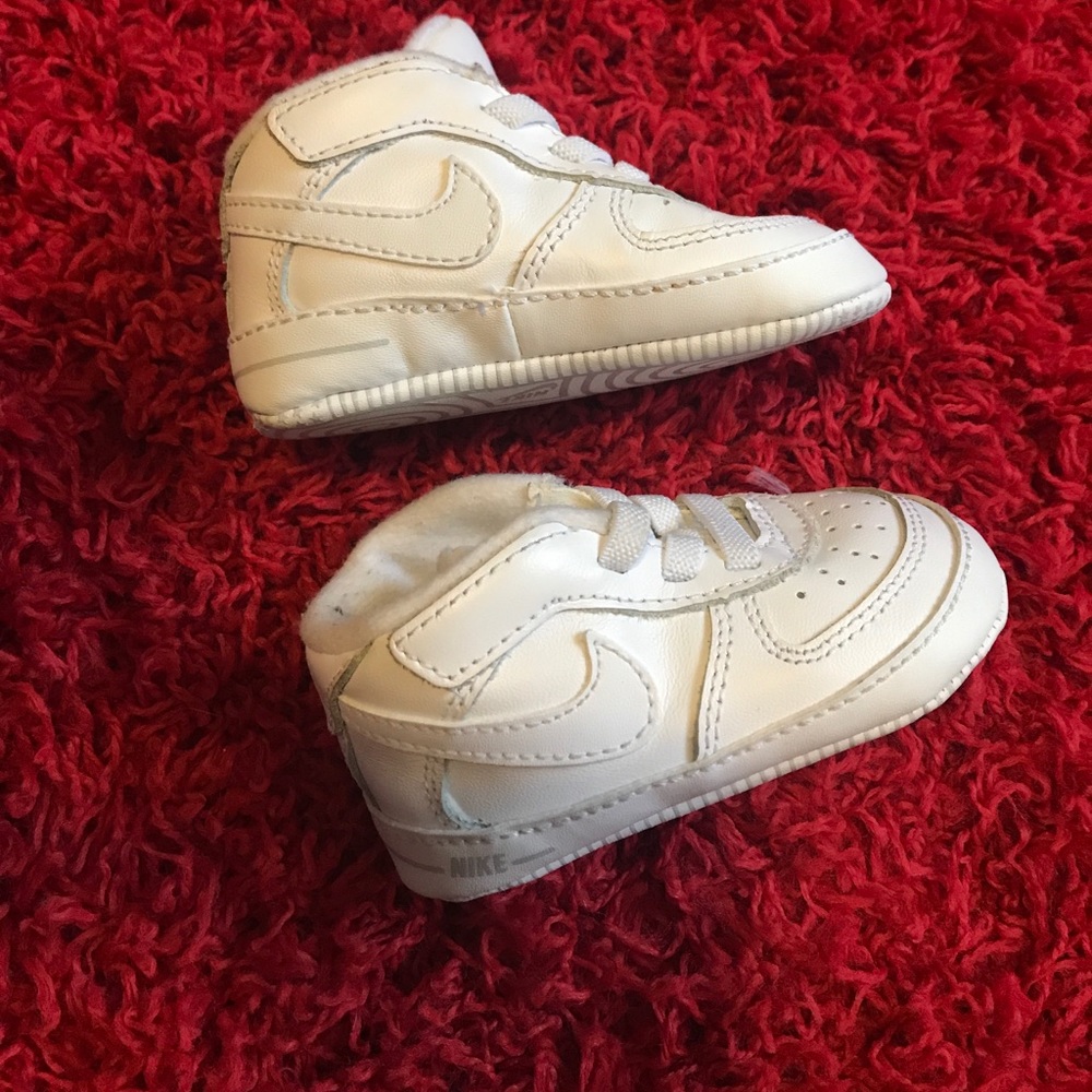 Size 3C Baby White Air Force Ones