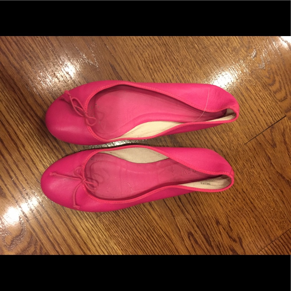 JCrew Fuschia Ballet Flats