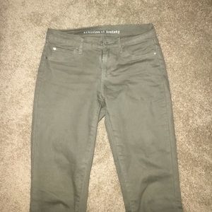 green articles of society jeans
