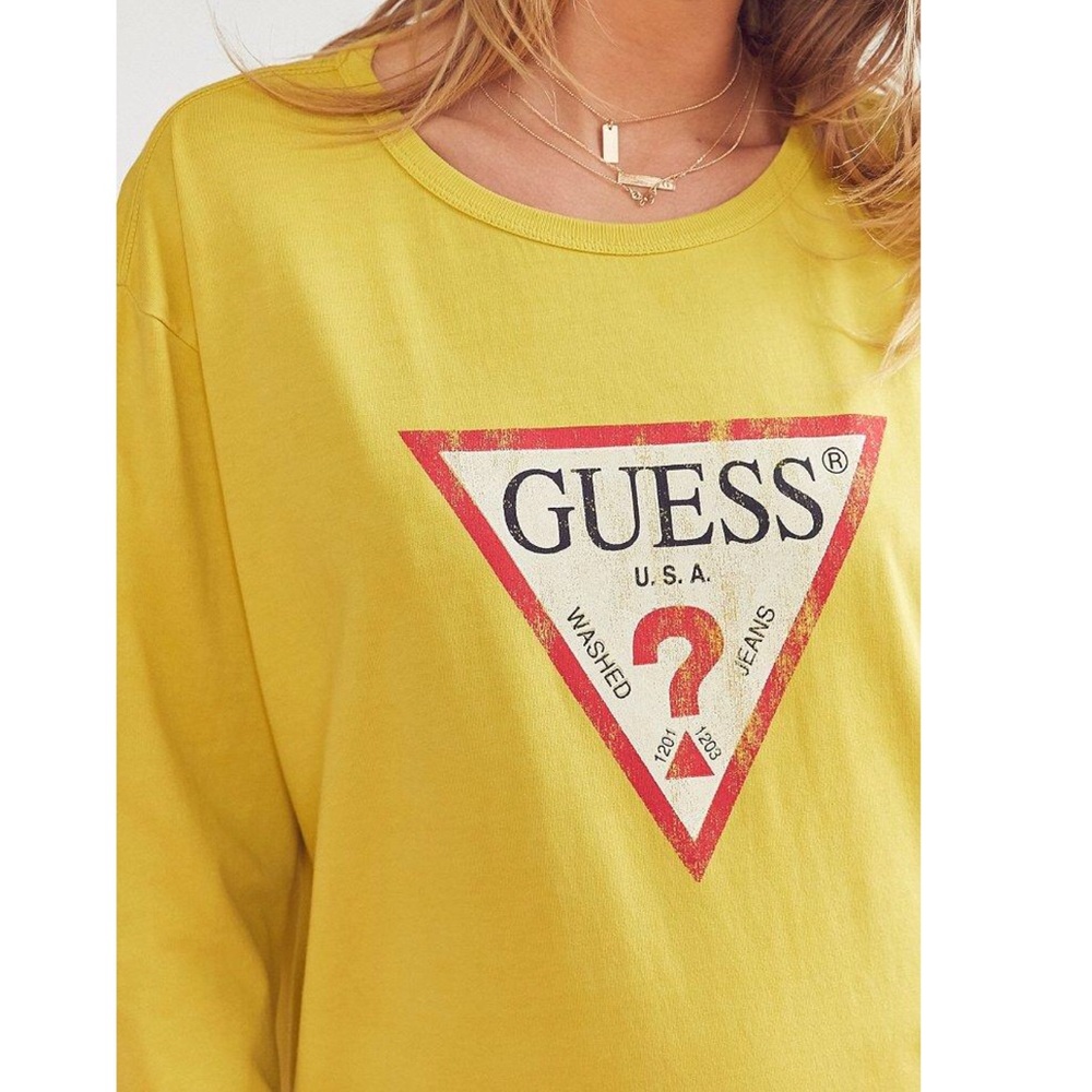 YELLOW GUESS LONG SLEEVE