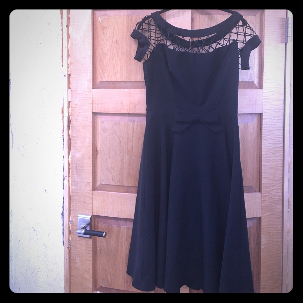 Tatyana (bettie page) black net dress