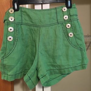 WILL ACCEPT OFFER High waisted linen shorts
