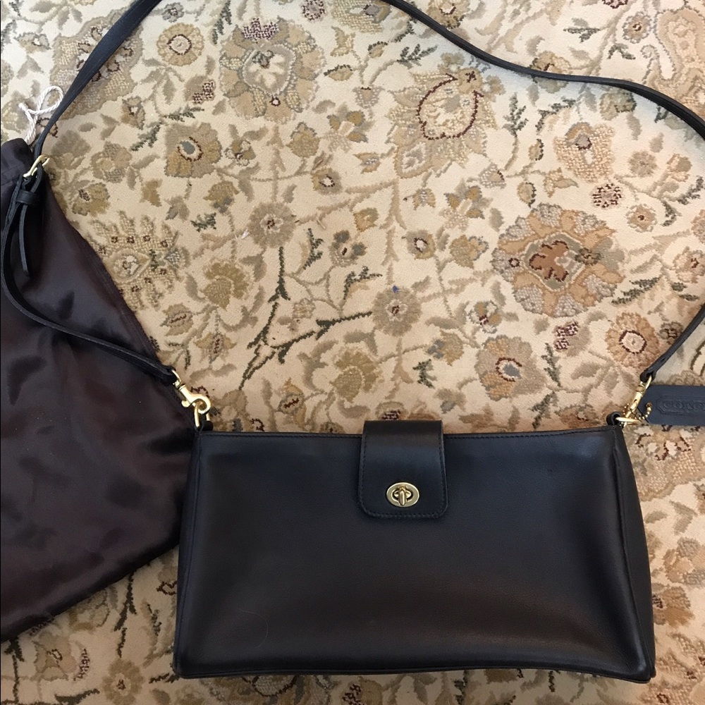 Coach Black Leather Purse