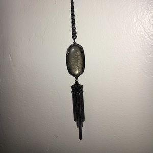 Kendra Scott Rayne necklace in gunmetal NWOT