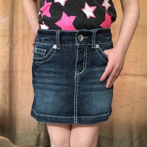 Justice denim skirt