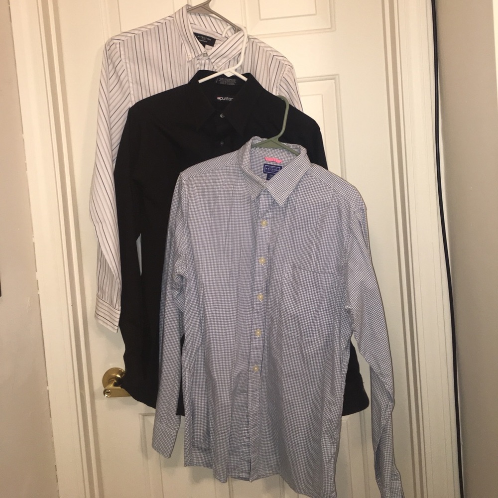 LIKE. NEW 3 MENS DRESS SHIRTS