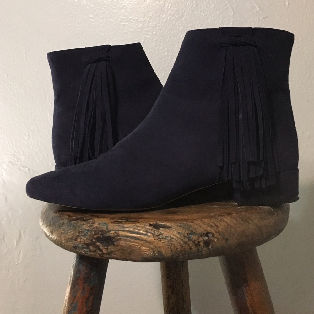 suede free people booties!