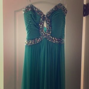 Long real prom dress
