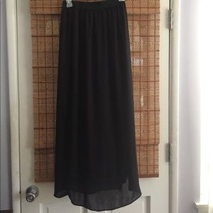 Black maxi skirt