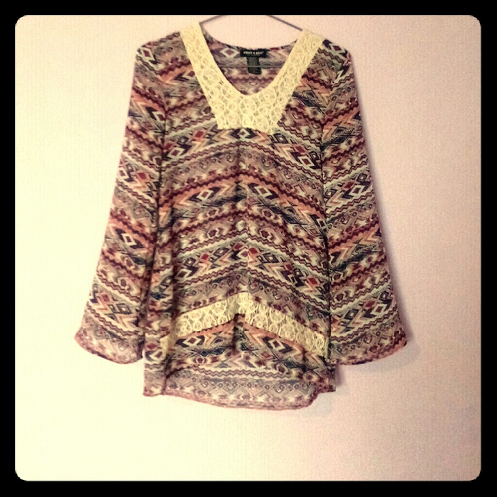 Sheer Tunic Top