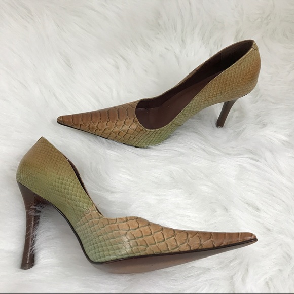 Aldo Shoes Aldo Snake Print Pointed Toe High Heels