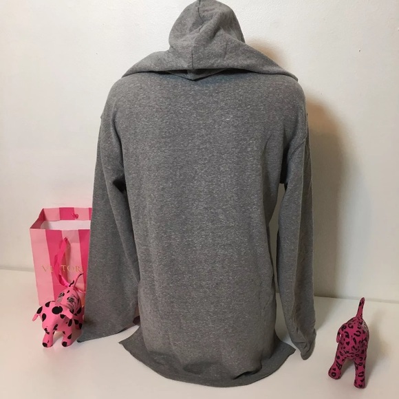 PINK VS MIDNIGHT TROPICAL LOGO HOODED SWEATSHIRT - Picture 5 of 5