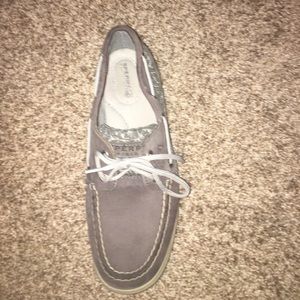 Nwot Grey Sperry Topsiders