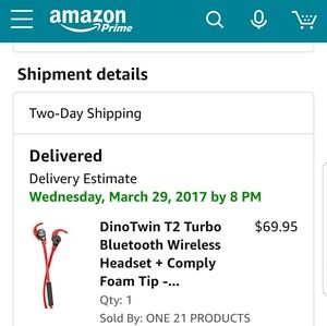 DinoTwin T2 Turbo Hydro Bluetooth Headset