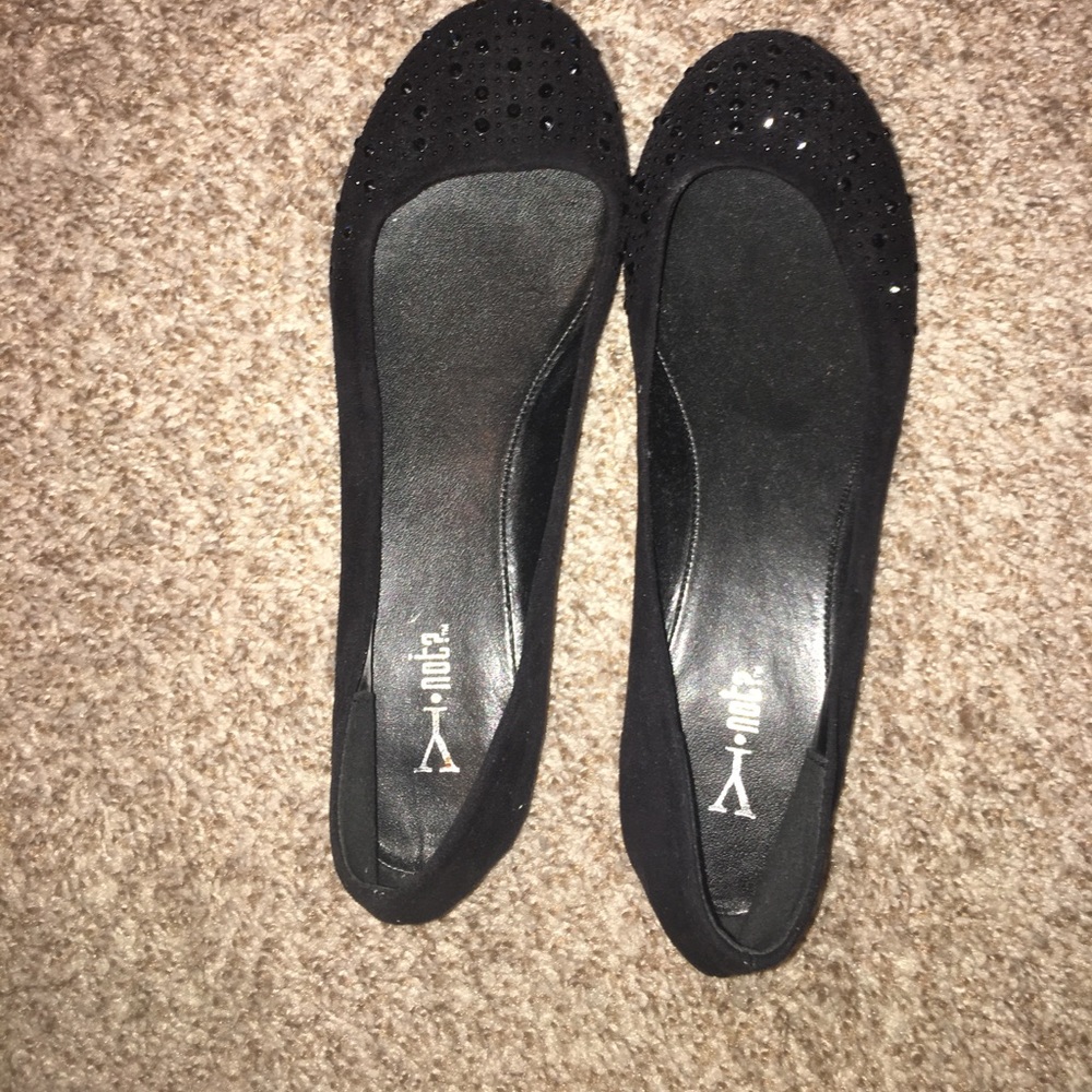 NWOT cute black flats