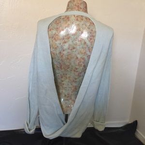 Cut out back sweater