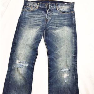 Slim Fit Distressed Jeans by H&M Sz 31X32