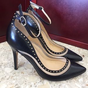 Gold Stud Strappy Heel