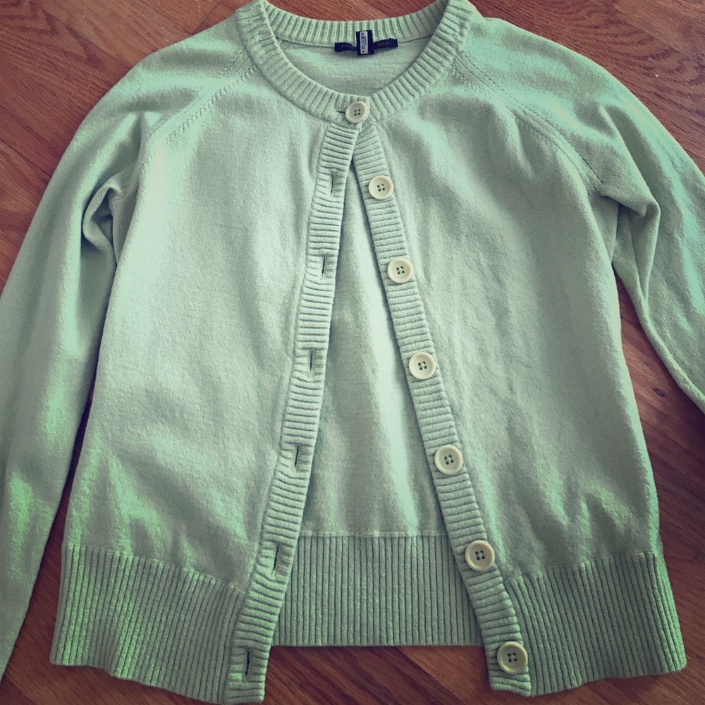 Lime Banana Republic Cardigan