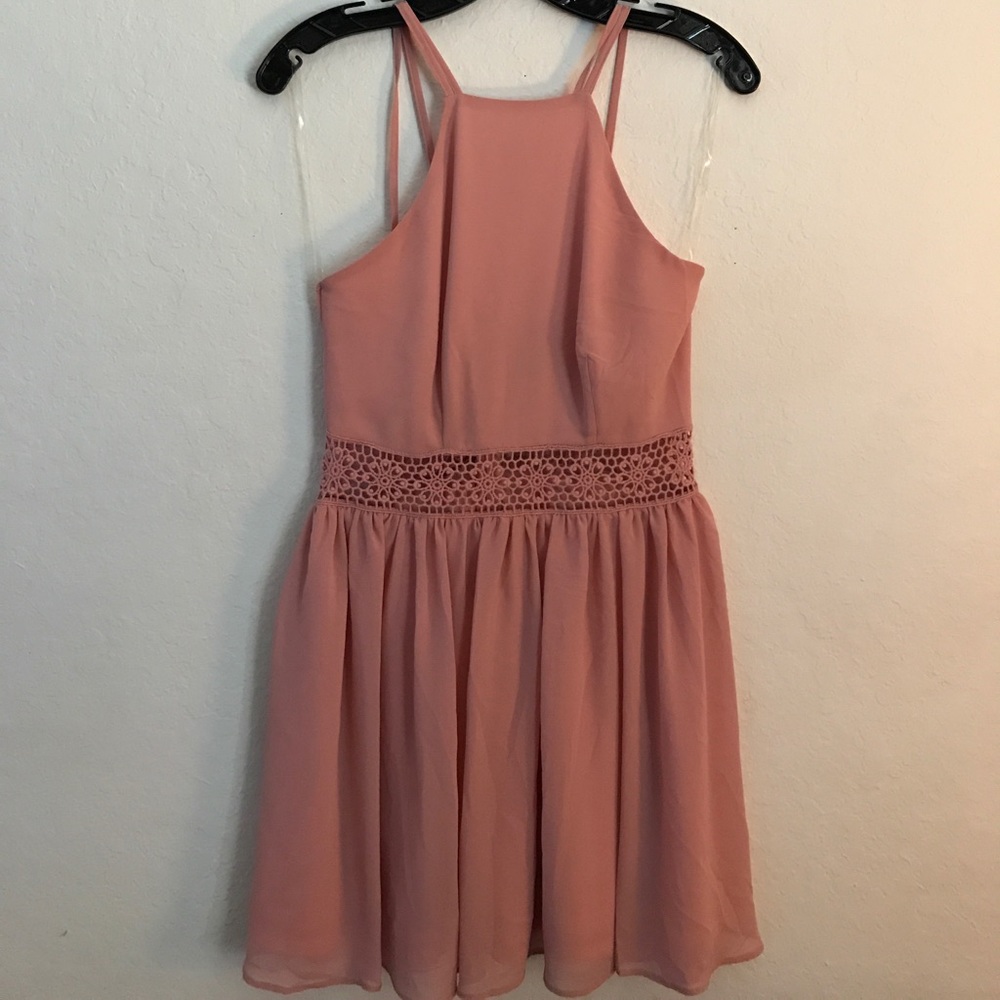 WINDSOR BLUSH PINK MINI DRESS