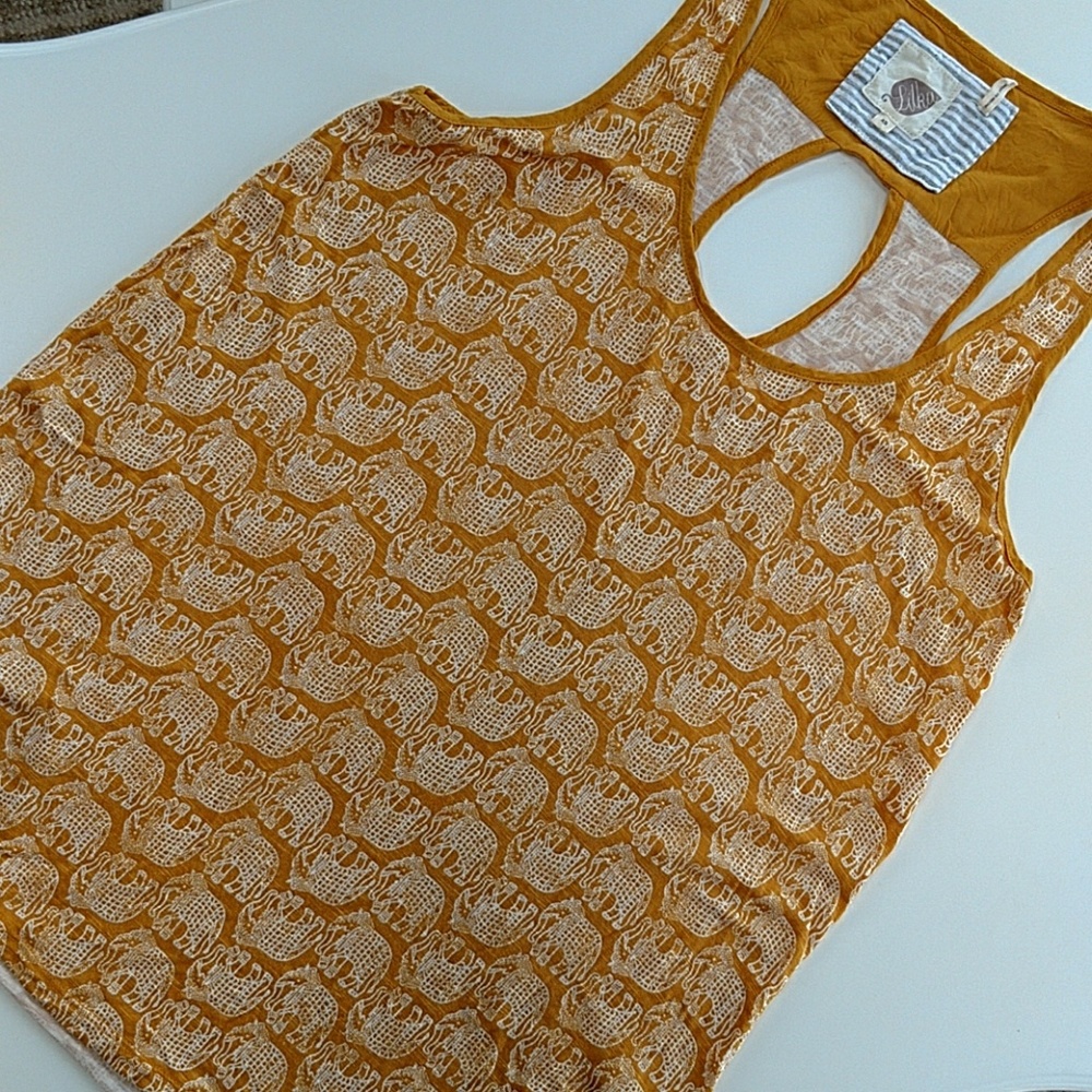 Mustard colored tank