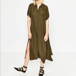 Zara Olive Green Dress