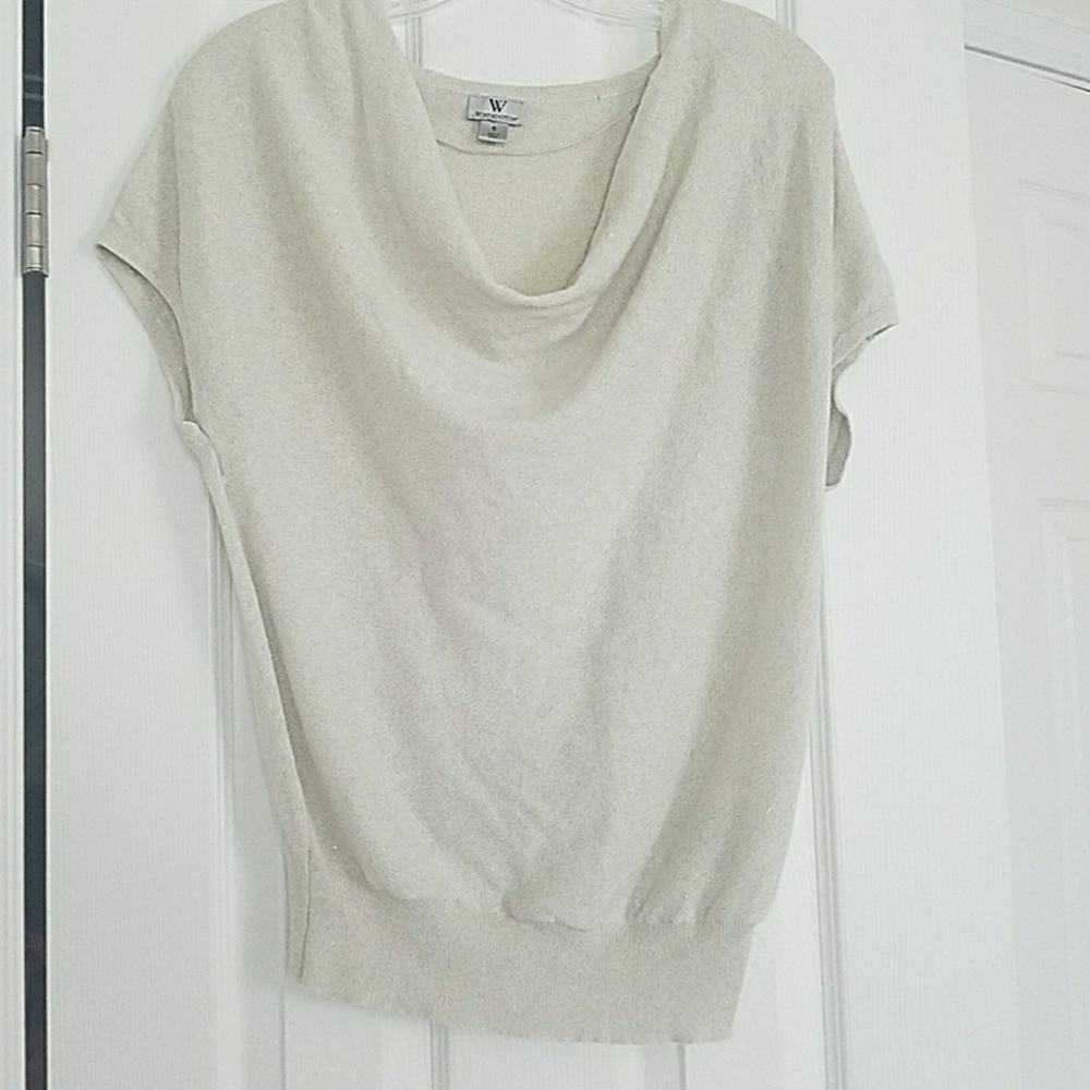 Worthington Doleman gold shimmer top